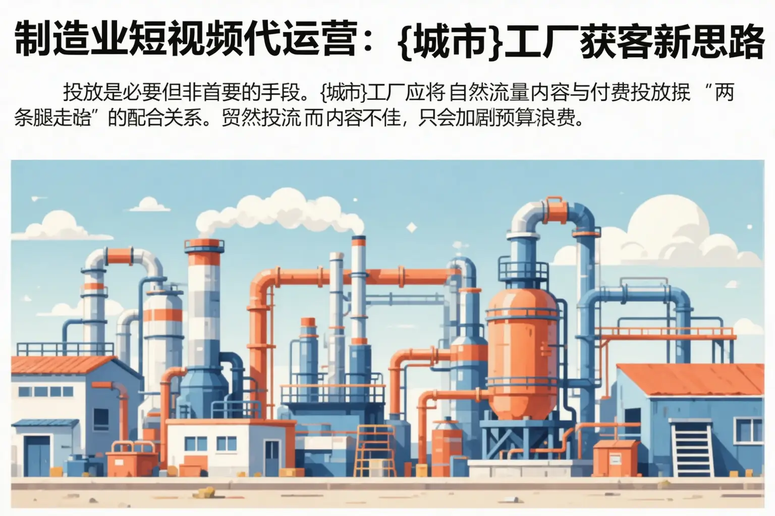 制造业短视频代运营：香河工厂获客新思路