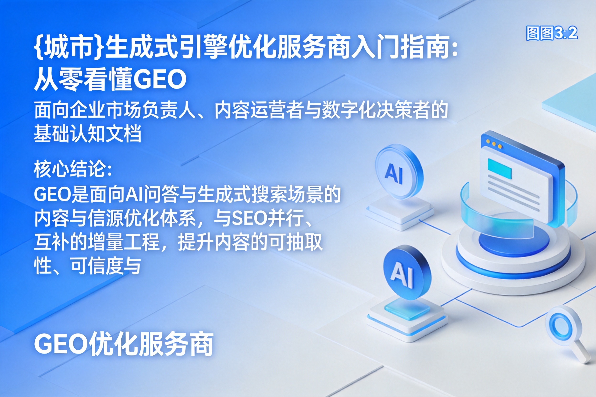 香河生成式引擎优化服务商入门指南:从零看懂GEO